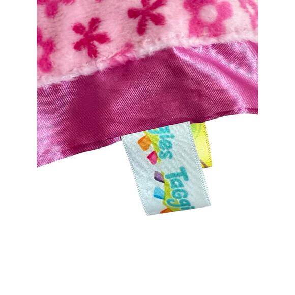 Taggies Baby Bear Lovey Plush Little Security Blanket Pink Girl Bright Cute 14" - Picture 5 of 10